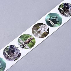 Tierische selbstklebende Geschenkanhänger aus Papier&nbsp;DIY-WH0161-12A