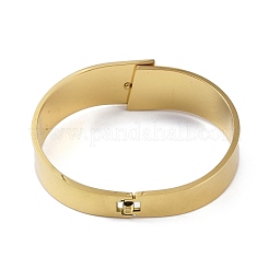 Brazaletes con bisagras de acero inoxidable 304 para mujer&nbsp;BJEW-M313-02G