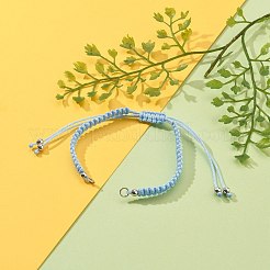 Fabrication de bracelet en fil de polyester tressé réglable&nbsp;AJEW-JB00844-01