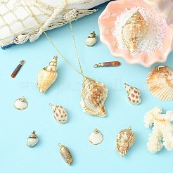 16 stücke 8 arten galvani natürliche gemischte shell große anhänger&nbsp;SSHEL-CJ0001-21