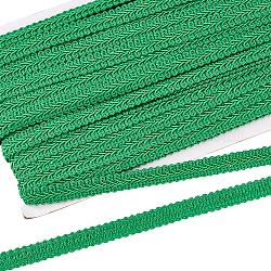 Кружевные ленты из полиэстера с многоножкой, для украшения ткани своими руками, цветочный узор, зелёные, 1/2 дюйм (12 мм)