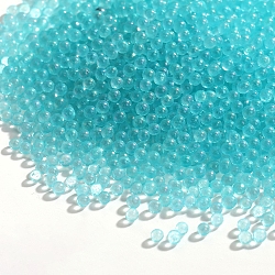 Diy lumineux nail art décoration mini perles de verre, minuscules perles de clou de caviar, brillent dans le noir, ronde, cyan, 2mm