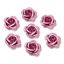 Aluminium-Perlen, Oxidation, Rose, Perle rosa, 15x15x9 mm, Bohrung: 1.4 mm