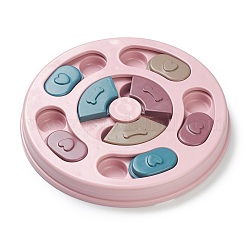 Pp Puzzle Feeder Spielzeug, für Hundenapfzubehör, Flachrund, rosa, 240x30 mm, Verpackungskasten: 252x248x37mm