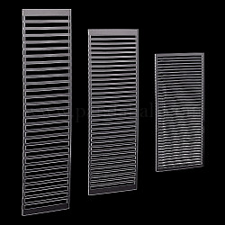 PH PandaHall 3pcs Polymer Clay Cutters, Clear Strip/Grid Clay Cutter Transparent Acrylic Clay Earrings Cutters Stripe Lines Texture Guide Cutter Tools for Jewelry DIY Crafts Making