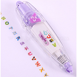 Abs украшение ручка, симпатичная коррекционная лента, стикеры скрапбукинга, фиолетовые, 11x2.7x2 см
