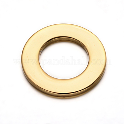 304 Stainless Steel Linking Rings, Golden, 31x2mm, Hole: 18mm