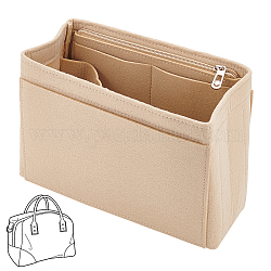 Органайзер для сумочки из шерстяного фетра, мини-формирователь сумки-конверта премиум-класса из фетра, аксессуары для сумок, прямоугольные, деревесиные, 22.5x9x16 см