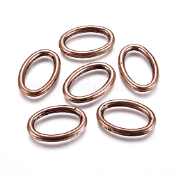 Пластиковые соединительные кольца ccb, овальные, Красная медь, 26x18x3 мм, внутренний диаметр: 11.5x20 мм
