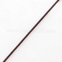 Rotondi monili che bordano fili elastici cavi di nylon, marrone noce di cocco, 1.2mm, circa 50 yard / roll (150 piedi / roll)