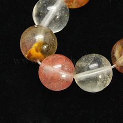 Di tigre perle di vetro fili, tondo, colorato, 4mm, Foro: 1 mm
