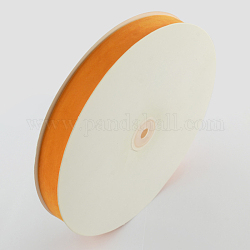 Ruban de velours simple face de 5/8 pouce, orange, 5/8 pouce (15.9 mm), environ 25yards / rouleau (22.86m / rouleau)