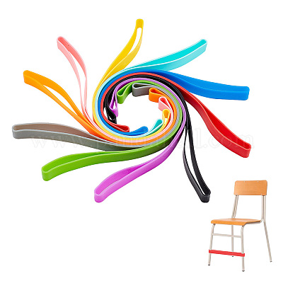 Wholesale AHADEMAKER 10Pcs 10 Colors Silicone Wrapping Bands for