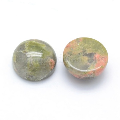 Natur unakite Cabochons&nbsp;G-P393-R31-8mm-1