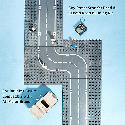 Wholesale OLYCRAFT 6pcs Classic City Road Baseplates Building Base