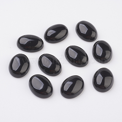Cabochon in ossidiana naturale con retro piatto&nbsp;G-G741-13x18mm-20-1