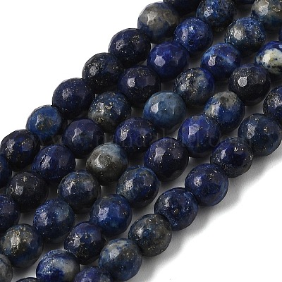Natürlicher Lapislazuli Perlenstränge&nbsp;G-D840-38-6mm-1