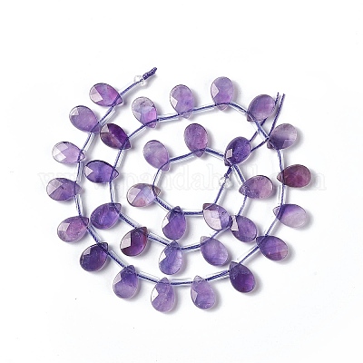 Natürlichen Amethyst Perlen Stränge&nbsp;G-G805-B17-1