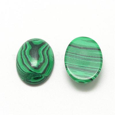 Synthetische Malachit-Cabochons&nbsp;G-R415-18x25-38-1