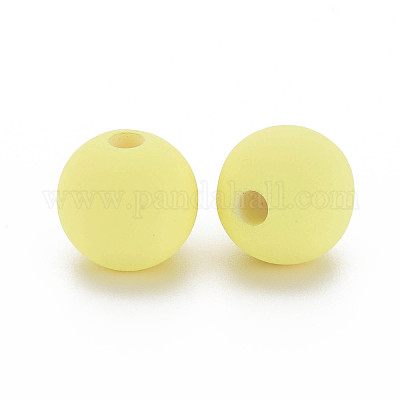 Perles acryliques de style caoutchouté&nbsp;MACR-T042-04B-01F-1