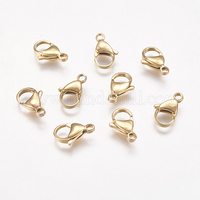 Wholesale Ion Plating(IP) 304 Stainless Steel Lobster Claw Clasps 