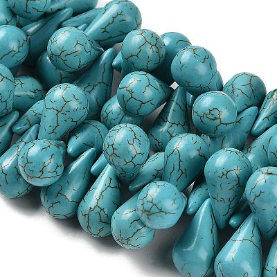 Chapelets de perle en howlite synthétiques&nbsp;TURQ-F018-07A-1