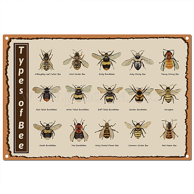 Wooden and Metal Bees for Home Decor