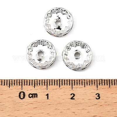 Laiton Grade A perles strass&nbsp;RSB042NF-02-1