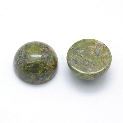 Natur unakite Cabochons&nbsp;G-P393-R31-12mm-1