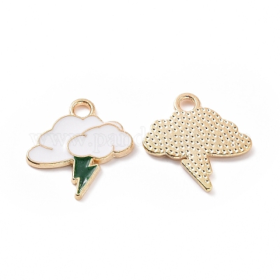 Pendentifs d'émail en alliage&nbsp;ENAM-G213-20LG-1