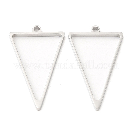 304 pendente triangolare con lunetta posteriore aperta in acciaio inossidabile STAS-Z040-10P-1