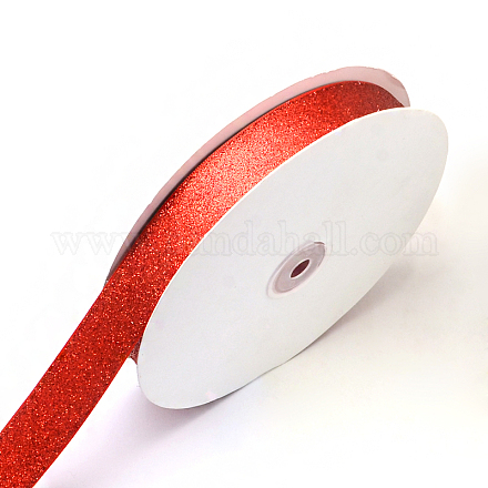 Sparkle Polyester Satin Ribbon SRIB-R012-1.0cm-08-1