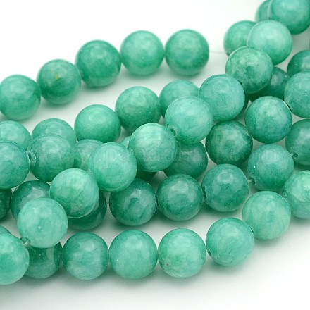 Chapelets de perles de jade naturel JBR10mm-15-1