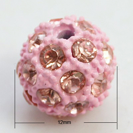 Alloy Middle East Rhinestone Beads X-RB-E117-12mm-05-1