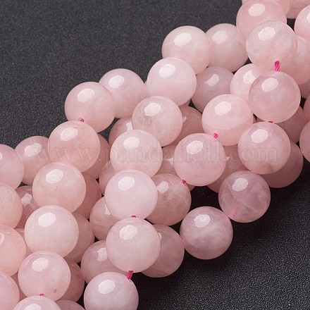 Natürlichen Rosenquarz Perlen Stränge X-GSR14mmC034-1