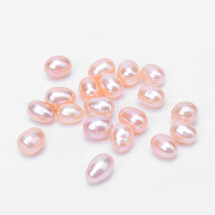 Perla de agua dulce cultivada natural sin perlas PEAR-R063-53C-1