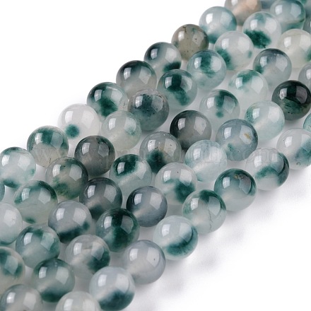 Natürliche weiße Jade Perlen G-G766-C-24-1