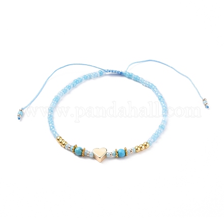 Adjustable Nylon Cord Braided Bead Bracelets BJEW-JB05688-04-1