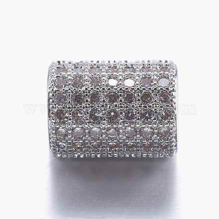 Perles de zircone cubique micro pave en Laiton ZIRC-A008-17P-1