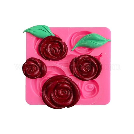Mini flowers mold food safe fondant chocolate candy mold rose silicone mold