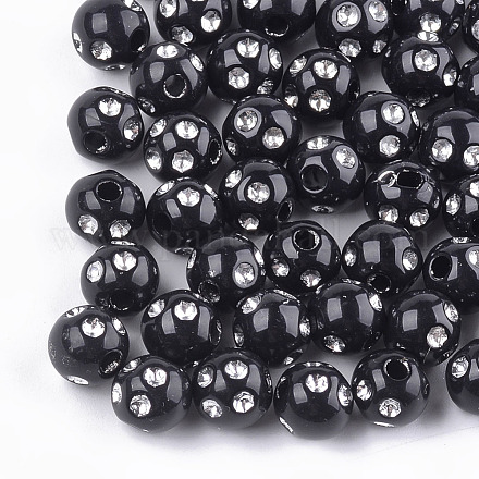 Perles acryliques plaquées PACR-T006-01A-01-1