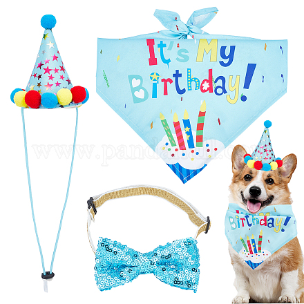 Pet Birthday Paper Props Set Decorations AJEW-WH0241-18B-1