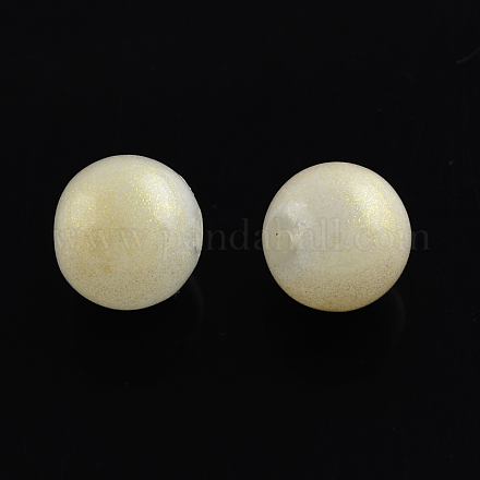 Chapelets de perles rondes en verre peint par pulvérisation DGLA-Q015-12mm-31-1