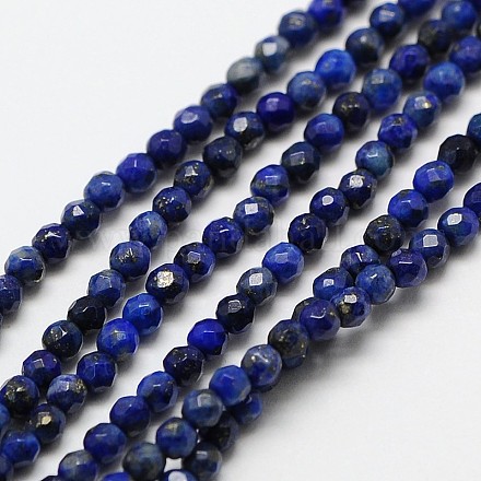 Natural Lapis Lazuli Bead Strands G-A129-2mm-22-1