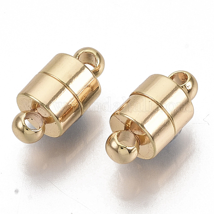 Brass Magnetic Clasps with Loops KK-S354-212-NF-1