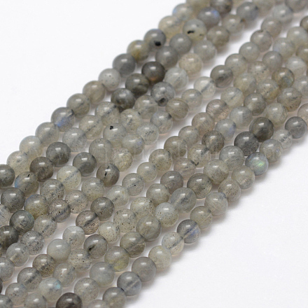 Chapelets de perles en labradorite naturelle  G-P322-31-4mm-1