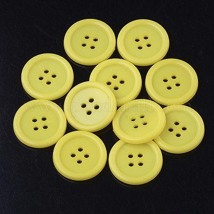 4-Rondelle botones de plástico BUTT-R034-052J-1