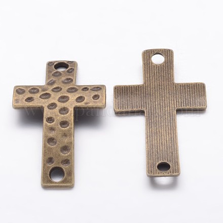 Alloy Hammered Cross Links connectors PALLOY-AD49200-AB-FF-1