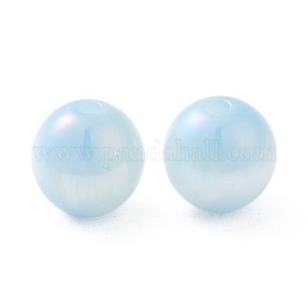 Iridescent Opaque Resin Beads RESI-Z015-01B-09-1