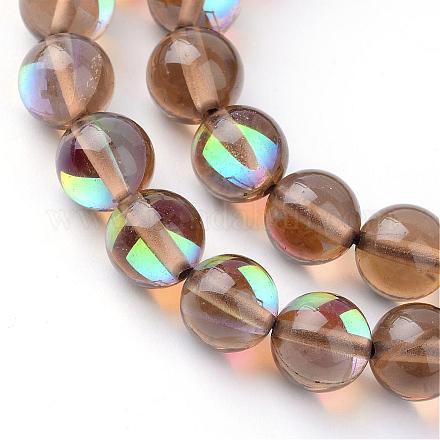 Synthetic Moonstone Beads Strands G-R375-8mm-B05-1